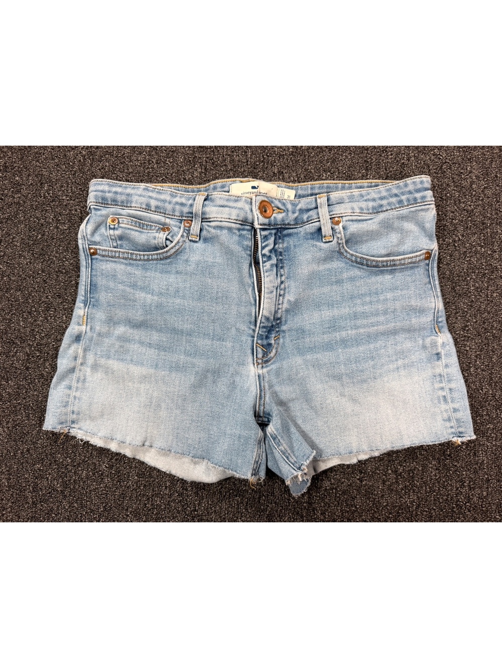 Vineyard Vines Light Wash Denim Cut-Off Shorts Size 31